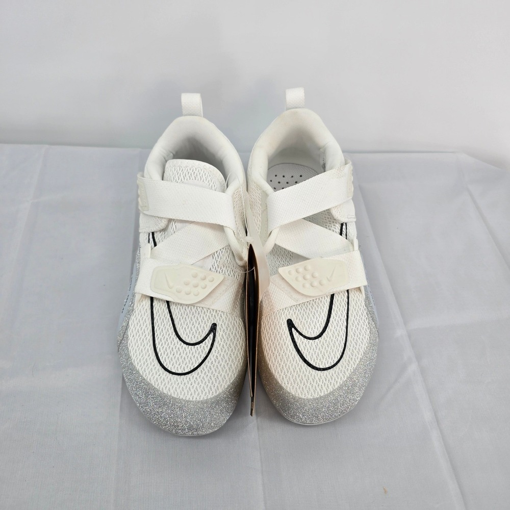 Nike SuperRep Cycle Shoes White Silver Black FZ2117-100 Womens 5 - Picture 2 of 7